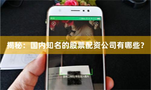 揭秘：国内知名的股票配资公司有哪些？